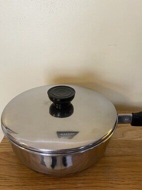 Vintage 6.25" Stainless Steel Cooking Pan Lid